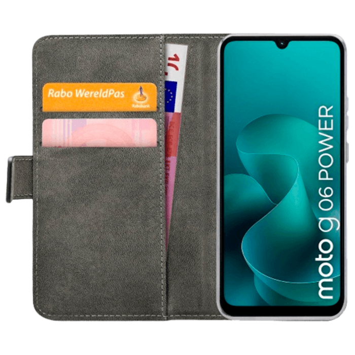 Mobilize Mobilize PU-Leer Book Case Zwart voor Motorola Moto G06 / G06 Power