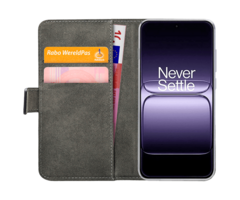 Mobilize Mobilize PU-Lederen Book Case Zwart voor OnePlus 15