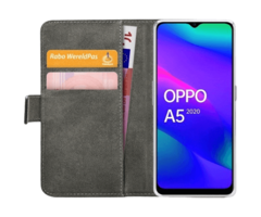 Mobilize Mobilize Classic Gelly Wallet Book Case voor OPPO A5 5G (2025) - Zwart