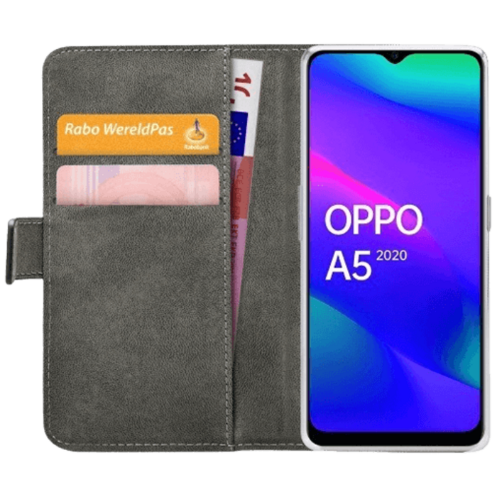 Mobilize Mobilize Classic Gelly Wallet Book Case voor OPPO A5 5G (2025) - Zwart