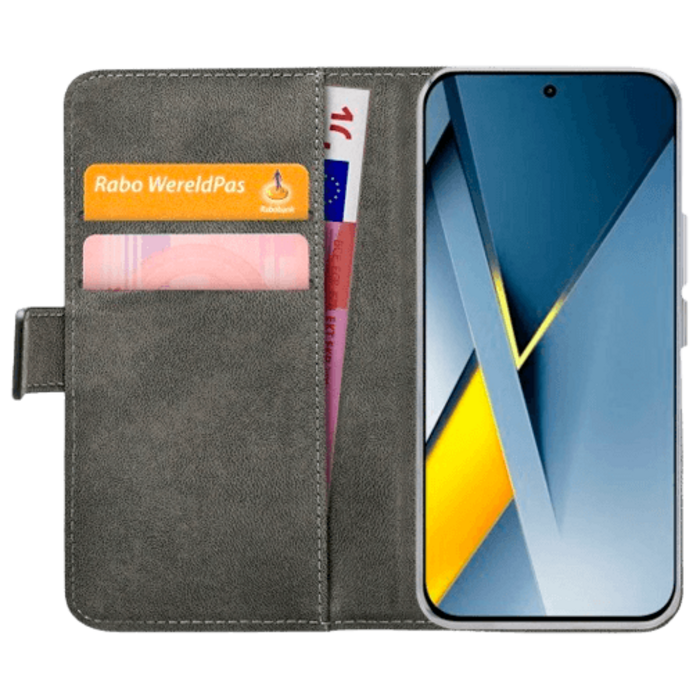 Mobilize Mobilize PU-Leren Book Case voor POCO F8 Ultra - Zwart
