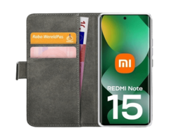 Mobilize Mobilize PU-Leren Book Case voor Xiaomi Redmi Note 15 / 15 5G - Zwart