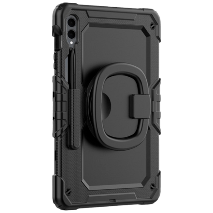 Mobilize Mobilize Rotating Defender Case voor Samsung Galaxy Tab A9+ & Tab A11+ - Zwart