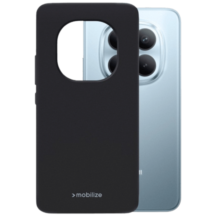 Mobilize Mobilize Rubber Gelly Case Xiaomi Redmi Note 15 Pro+ 5G - Matzwart