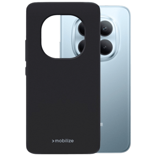 Mobilize Mobilize Rubber Gelly Case Xiaomi Redmi Note 15 Pro+ 5G - Matzwart