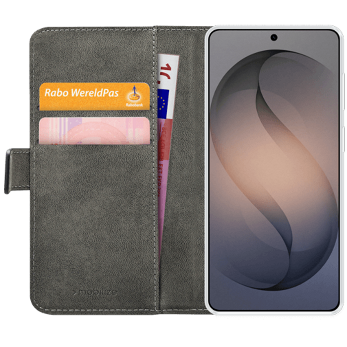 Mobilize Mobilize PU-Leren Book Case Zwart voor Samsung Galaxy S26+