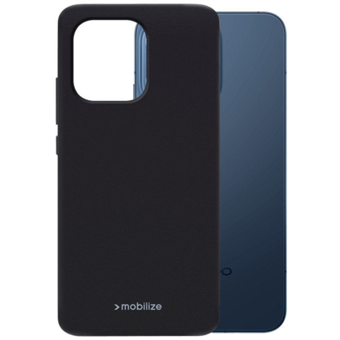 Mobilize Mobilize Rubber Gelly Case Mat Zwart voor OPPO Reno15 5G