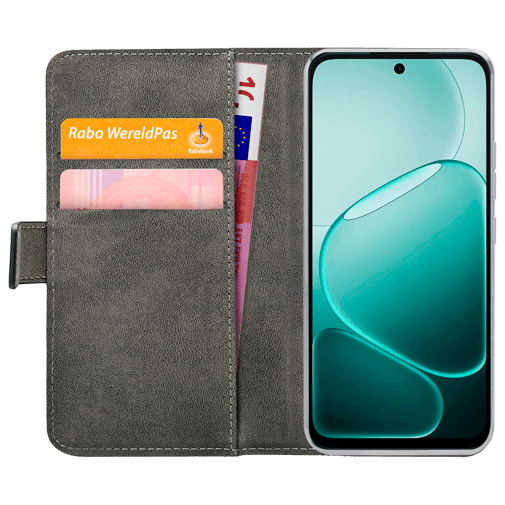 Mobilize Mobilize PU-Leren Book Case Zwart voor OPPO A6 4G / A6 5G
