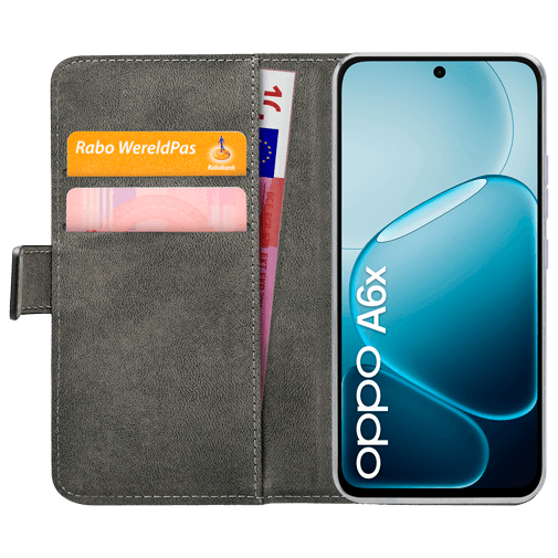 Mobilize Mobilize Book Case OPPO A6x - PU-Leren Portemonnee Hoesje - Zwart