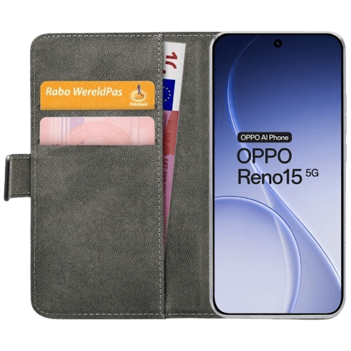 Mobilize Mobilize PU-Leren Book Case voor OPPO Reno15 5G - Zwart