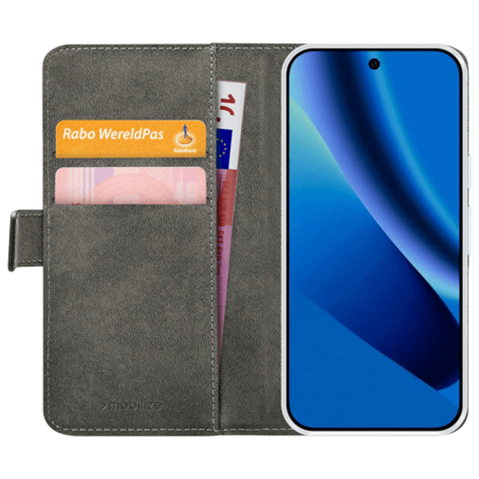 Mobilize Mobilize Classic Gelly Wallet Book Case Google Pixel 10a - Zwart