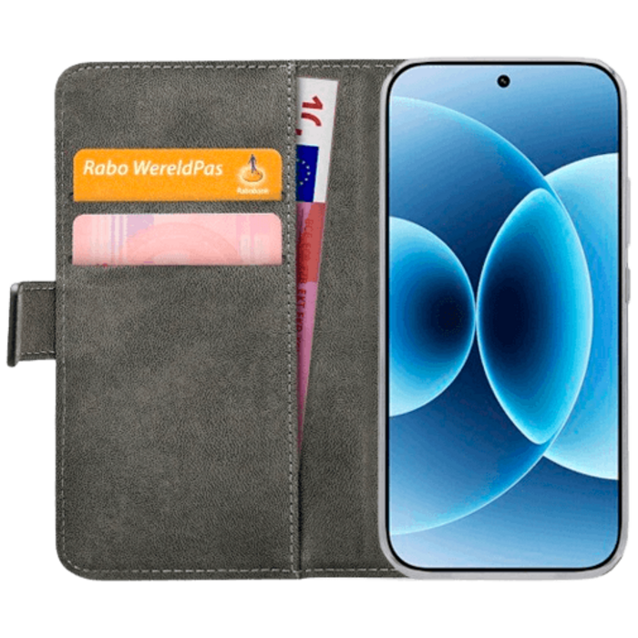 Mobilize Mobilize PU-Leren Book Case voor Xiaomi 17 - Zwart
