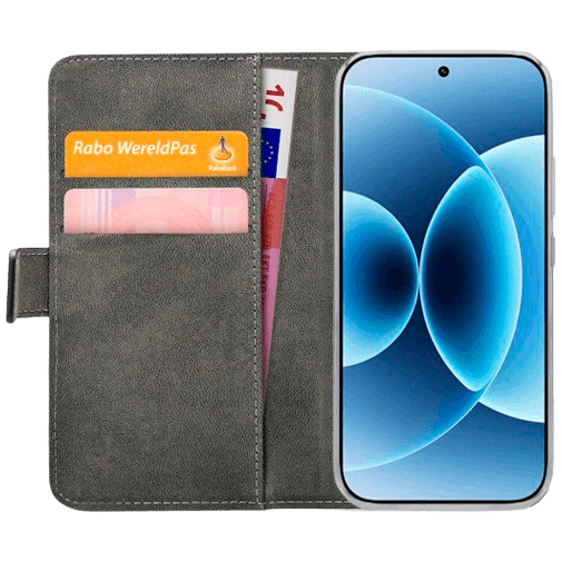 Mobilize Mobilize PU-Leren Book Case voor Xiaomi 17 - Zwart