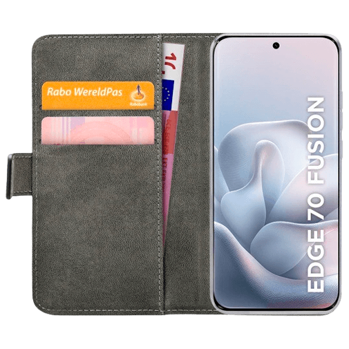 Mobilize Mobilize PU-Leren Book Case voor Motorola Edge 70 Fusion - Zwart