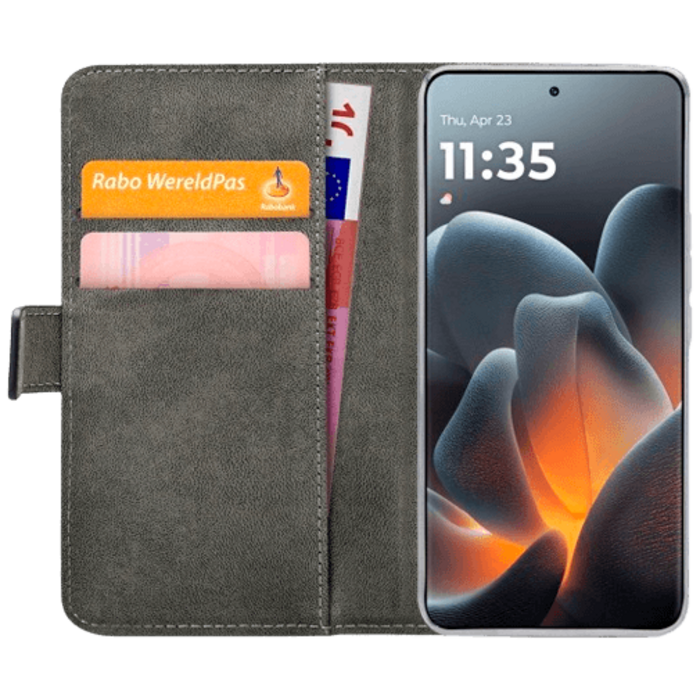 Mobilize Mobilize PU-Leren Book Case voor Motorola Signature - Zwart