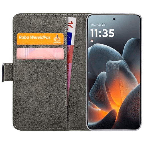 Mobilize Mobilize PU-Leren Book Case voor Motorola Signature - Zwart