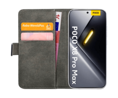 Mobilize Mobilize PU-Leren Book Case voor POCO X8 Pro Max - Zwart
