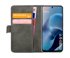 Mobilize Mobilize Classic Gelly Wallet Book Case Motorola Moto G17 / G17 Power - Zwart