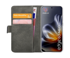 Mobilize Mobilize PU-Leren Book Case voor Motorola Edge 60 Neo - Zwart