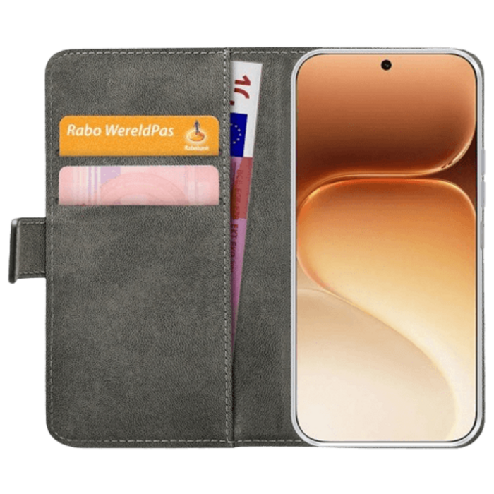 Mobilize Mobilize Classic Gelly Wallet Book Case voor Honor 600 Pro - Zwart