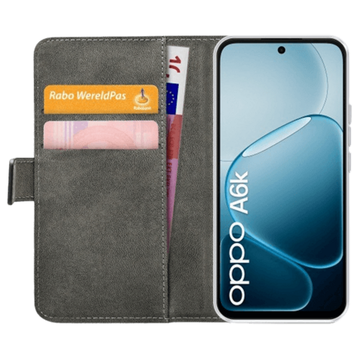 Mobilize Mobilize Classic Book Case OPPO A6k - PU-Leer - Zwart