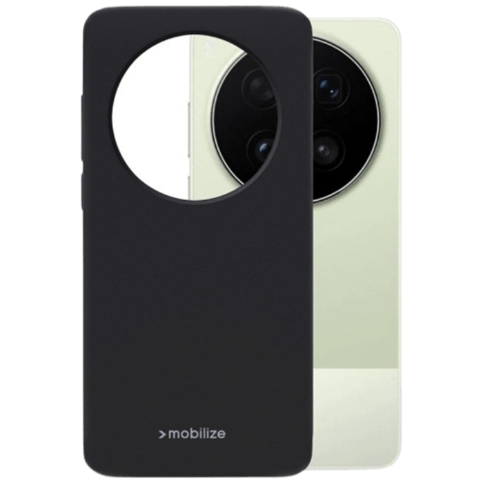 Mobilize Mobilize Rubber Gelly Case TPU Back Cover voor vivo X300 Ultra - Matzwart