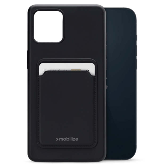 Mobilize Mobilize Cardcase TPU Back Cover iPhone 14 Plus - Zwart