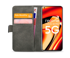 Mobilize Mobilize Classic Gelly Wallet Book Case voor Realme Narzo 50 5G / Oppo A77 5G / A57 5G - Zwart