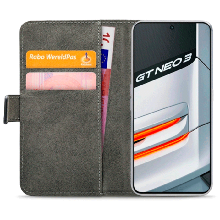 Mobilize Mobilize Classic Gelly Wallet Book Case voor Realme GT Neo3 - Zwart