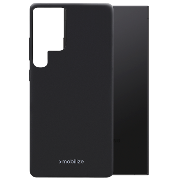 Mobilize Mobilize Rubber Gelly Case Samsung Galaxy S24 Ultra 5G - Mat Zwart