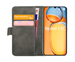Mobilize Mobilize Classic Gelly Wallet Book Case voor Xiaomi Redmi 13C - Zwart