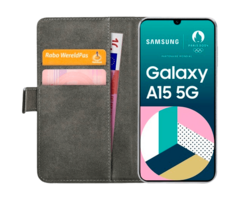 Mobilize Mobilize Classic Gelly Wallet Book Case voor Samsung Galaxy A15 / A15 5G - Zwart