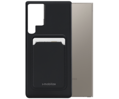 Mobilize Mobilize Rubber Gelly Card Case Samsung Galaxy S24 Ultra - Zwart
