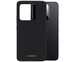 Mobilize Mobilize Rubber Gelly Case Xiaomi 14 Hoesje - Mat Zwart