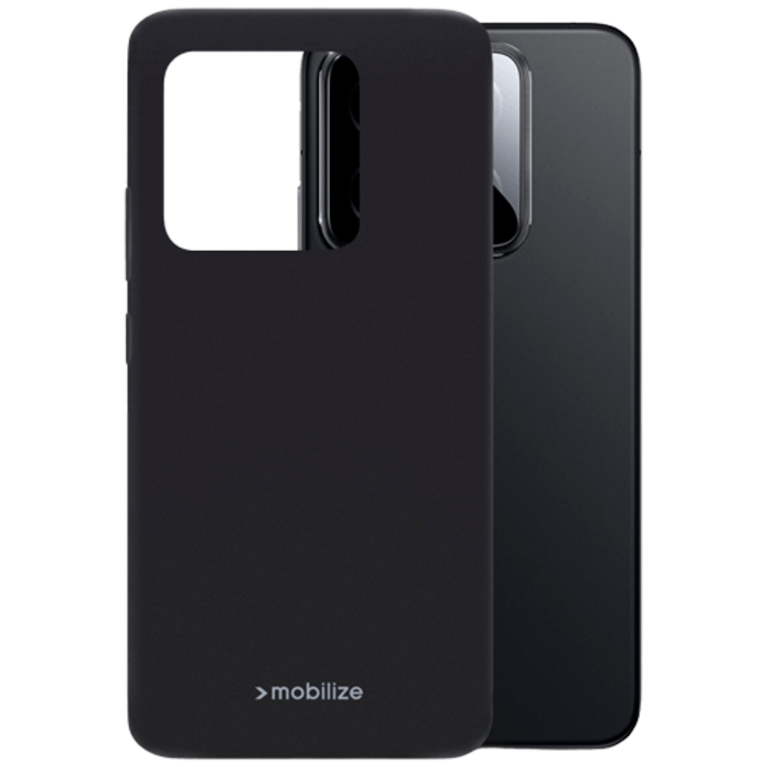 Mobilize Mobilize Rubber Gelly Case Xiaomi 14 Hoesje - Mat Zwart