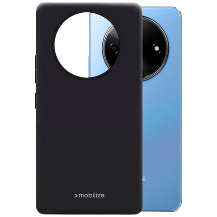 Mobilize Mobilize Rubber Gelly Case TPU Back Cover Xiaomi Redmi A3/A3x - Mat Zwart