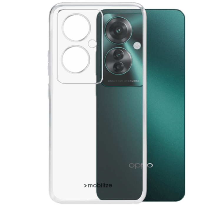 Mobilize Mobilize Gelly Case Transparante TPU Back Cover voor OPPO Reno11 F 5G