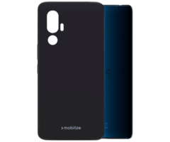 Mobilize Mobilize Rubber Gelly Case TPU Back Cover HTC U24 Pro - Mat Zwart