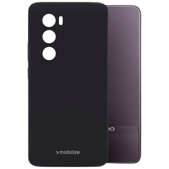 Mobilize Mobilize Rubber Gelly Case Zwart voor OPPO Reno 12 Pro