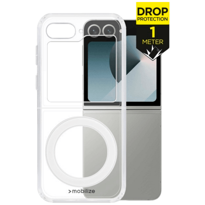 Mobilize Mobilize MagSafe Naked Protection Case Transparant Samsung Galaxy Z Flip 6