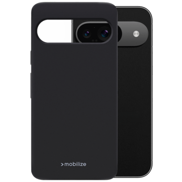 Mobilize Mobilize Rubber Gelly Case Zwart voor Google Pixel 9 / 9 Pro