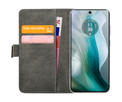 Mobilize Mobilize Classic Gelly Wallet Book Case voor Motorola Moto E14 4G - Zwart