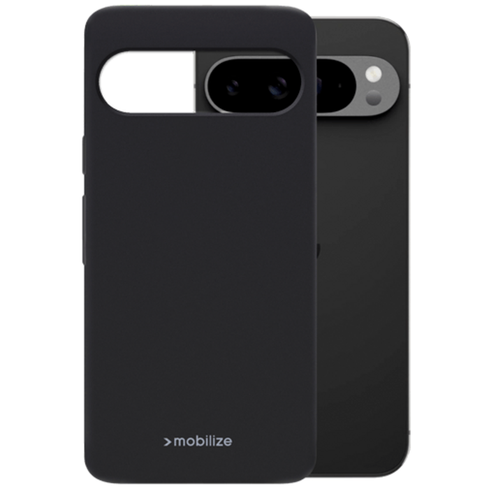 Mobilize Mobilize Rubber Gelly Case voor Google Pixel 9 Pro XL - Mat Zwart