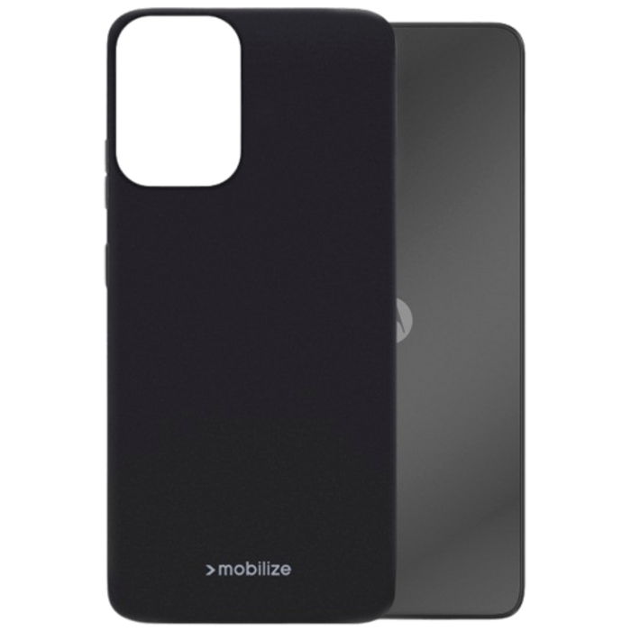 Mobilize Mobilize Rubber Gelly Case Motorola Moto E14 4G - Mat Zwart