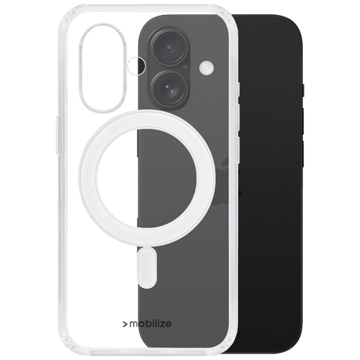 Mobilize Mobilize MagSafe Naked Protection Case Apple iPhone 16 - Transparant