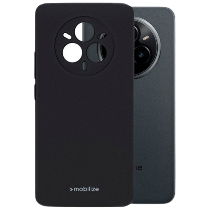 Mobilize Mobilize Rubber Gelly Back Cover Realme 14 Pro+ 5G - Mat Zwart