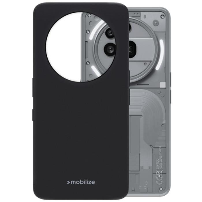 Mobilize Mobilize Rubber Gelly Case Nothing Phone (3a) Pro - Mat Zwart