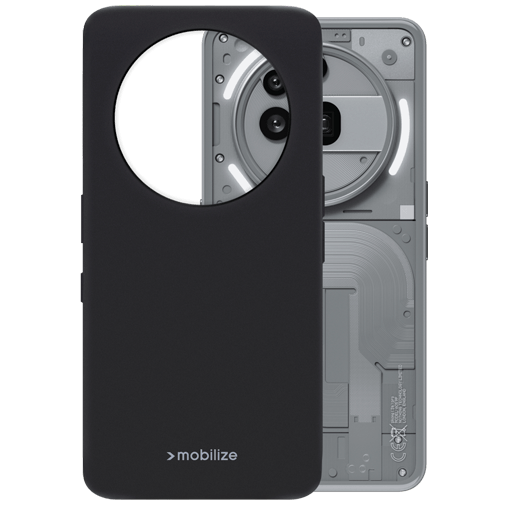 Mobilize Mobilize Rubber Gelly Case Nothing Phone (3a) Pro - Mat Zwart