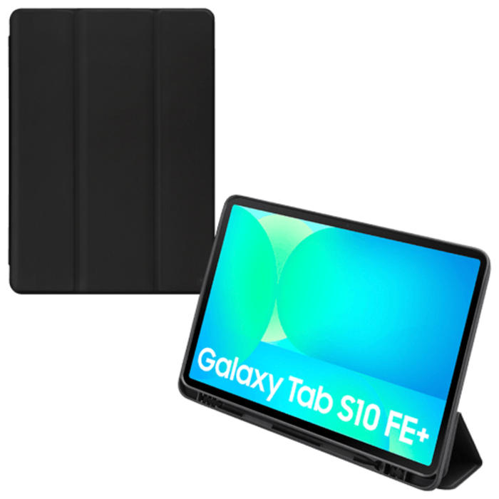 Mobilize Mobilize Solid Folio Book Case voor Samsung Galaxy Tab S10 FE+ 13.1 - Zwart