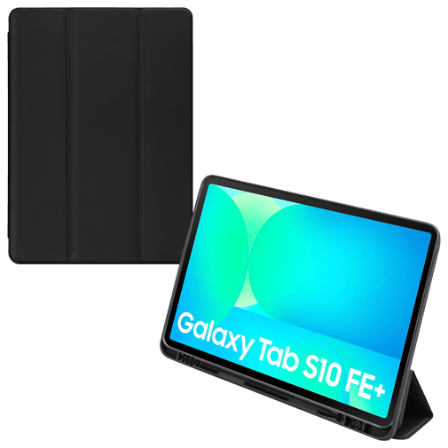 Mobilize Mobilize Solid Folio Book Case voor Samsung Galaxy Tab S10 FE+ 13.1 - Zwart